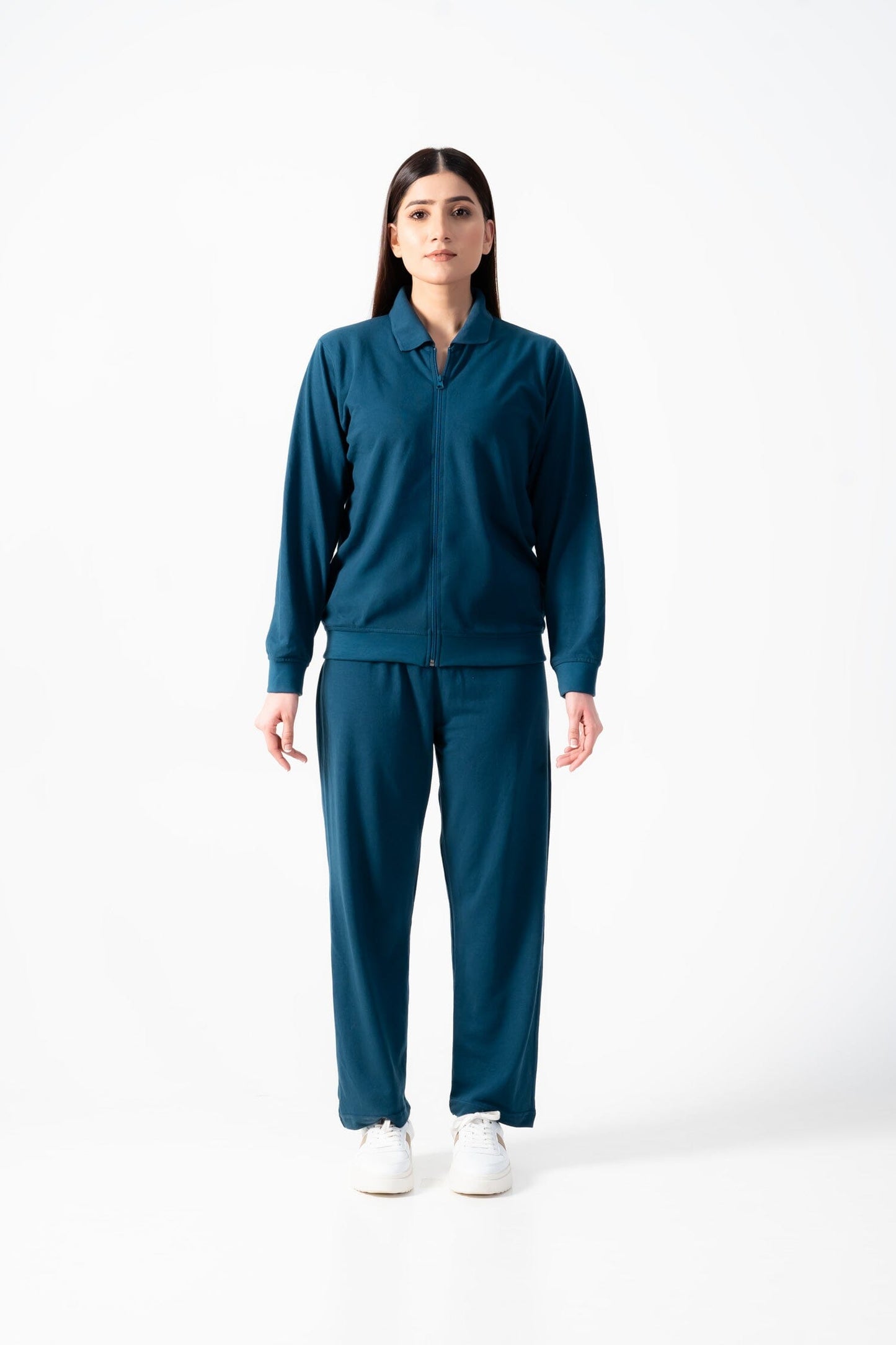 East West Women's Pique Zipper Track Suit