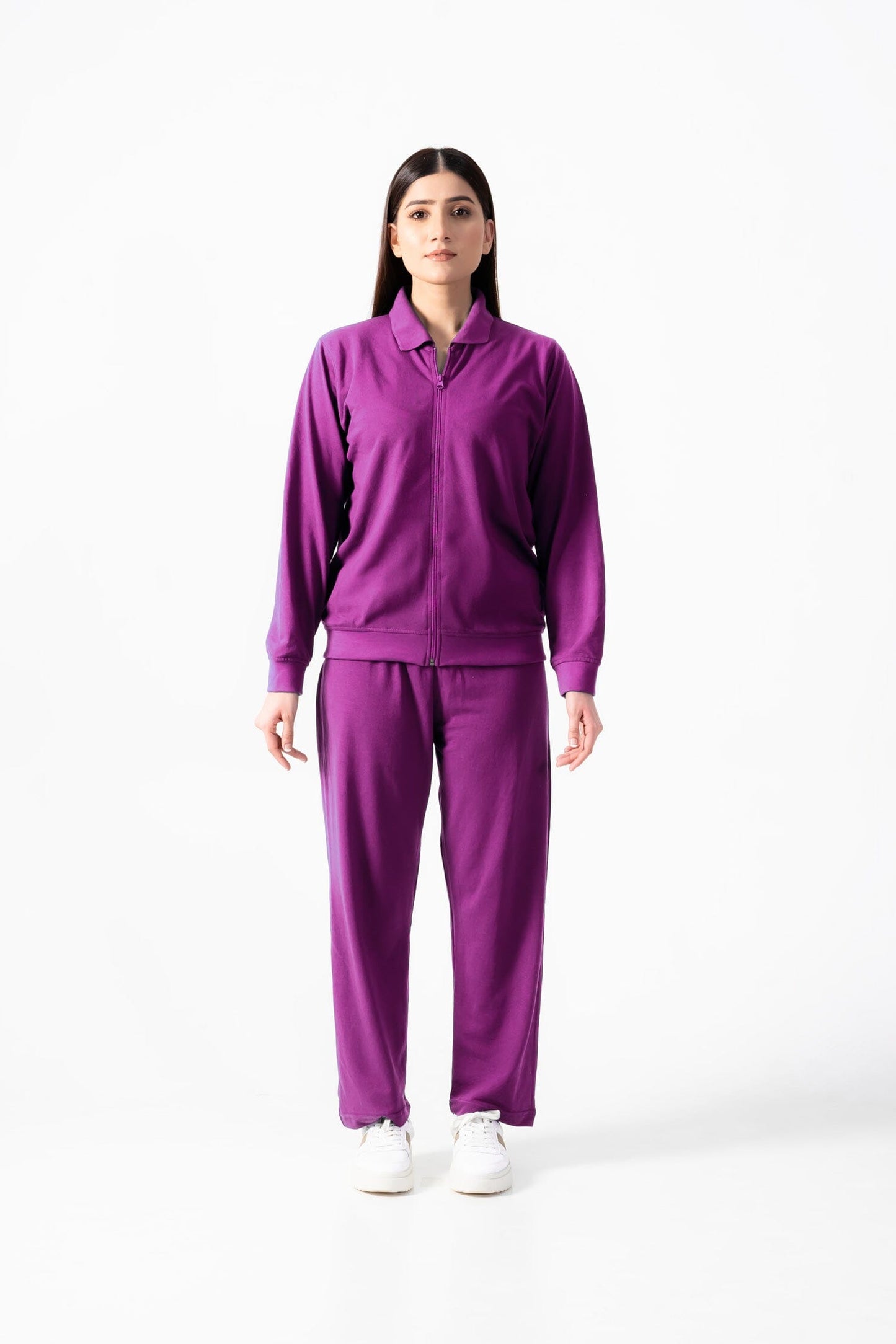 East West Women's Pique Zipper Track Suit