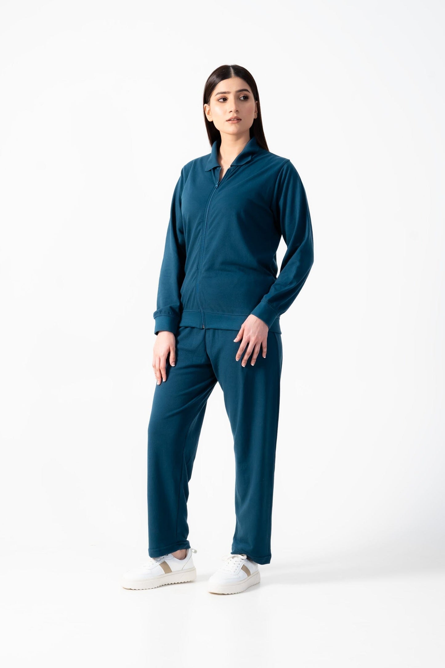 East West Women's Pique Zipper Track Suit