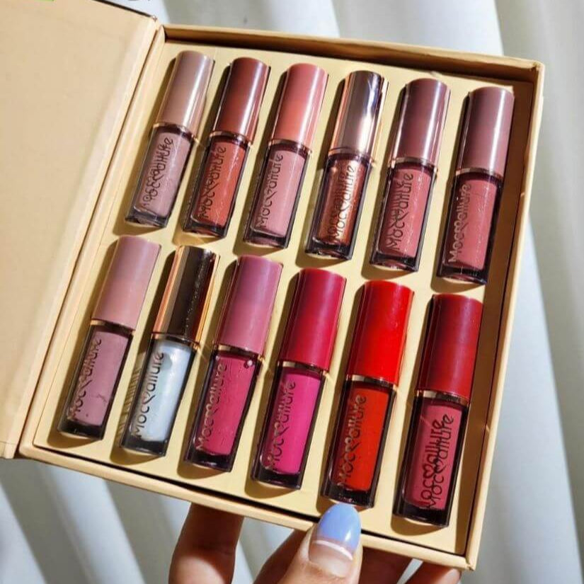 Matte Liquid Lipstick Pack of 12 pcs