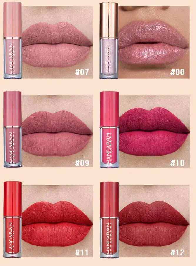 Matte Liquid Lipstick Pack of 12 pcs