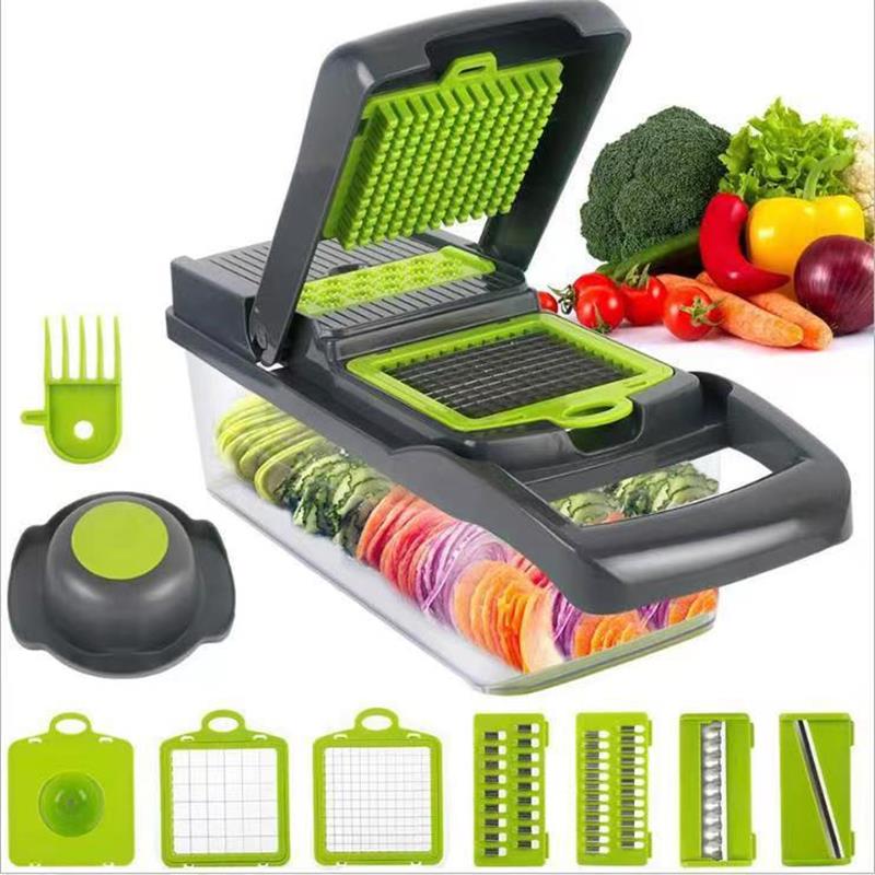 Original 16 in 1 Nicer Dicer Plus 16 Pieces Vegetable Cutter